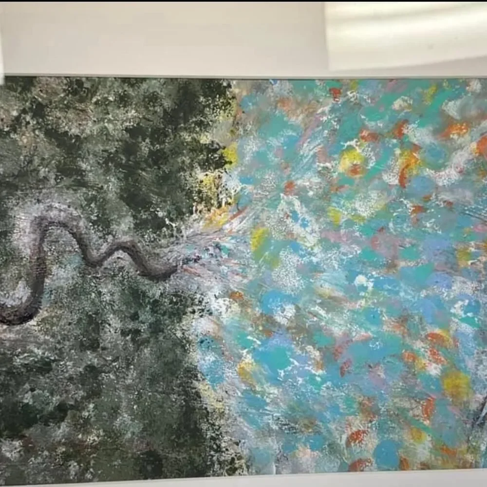 Original framed painting ‎ one of a kind
